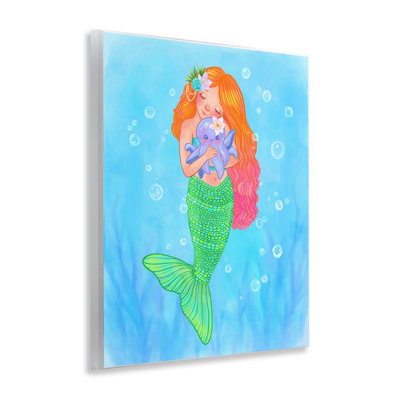 Plaque murale «Sweet Mermaid Love», design par Stephanie Sanchez