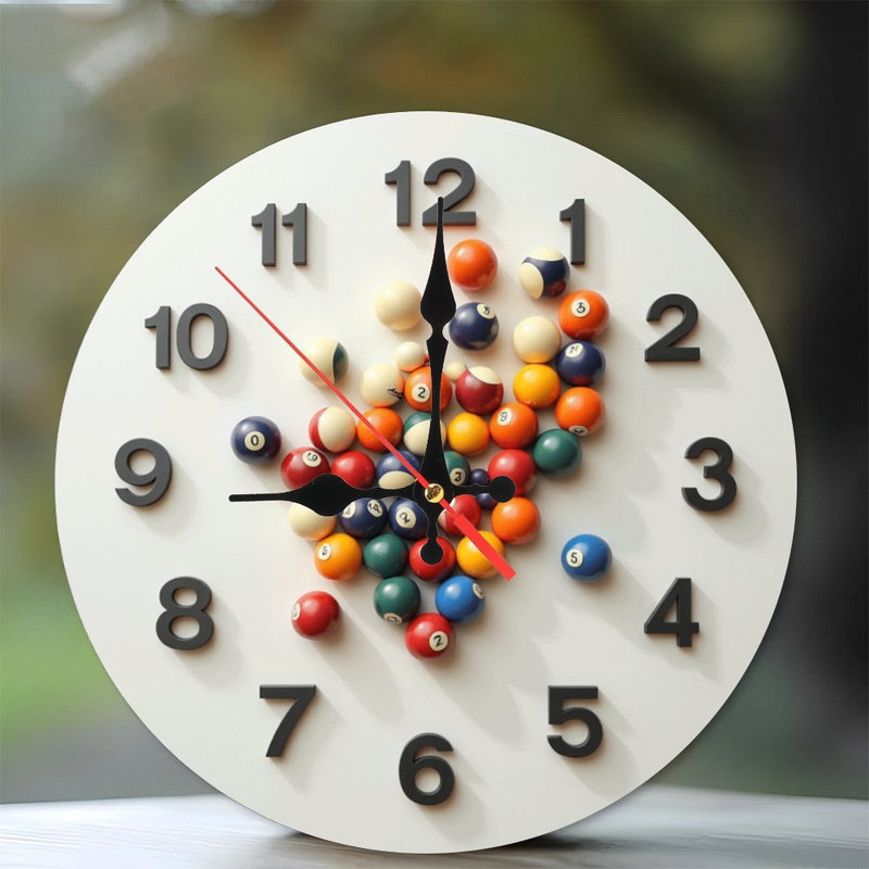 Horloge murale colorée pour piscine