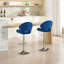 Ensemble de 2 tabourets de bar réglables avec dossier et repose-pieds, chaises de bar à hauteur de comptoir pour cuisine, pub-644889962