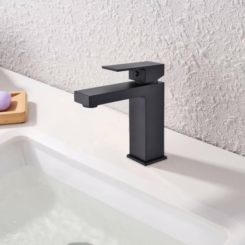 Single-Hole and Mounting / Installation Required -handle Bathroom Faucet with Drain Assembly