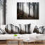 Coussin lombaire paysage paysage imprimé Misty Forest Morning