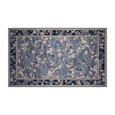 Machine Washable Gray Area Rug