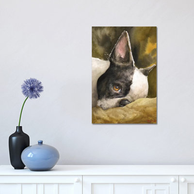 " Boston Terrier With Background " by George Dyachenko