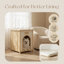 2-in-1 Dog Crate End Table Solid Wood Pet Furniture with Cushion for Small Dogs