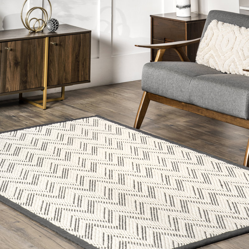Tapis en laine et sisal Rozi, Rectangle de 5 pi x 8 pi