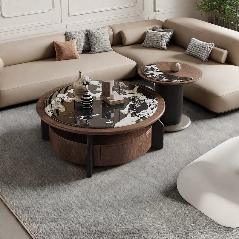Ensemble de tables basses Walnut