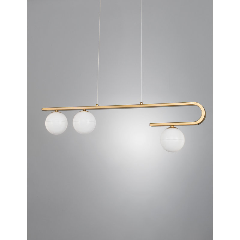 3 - Light Gold Kitchen Island Pendant