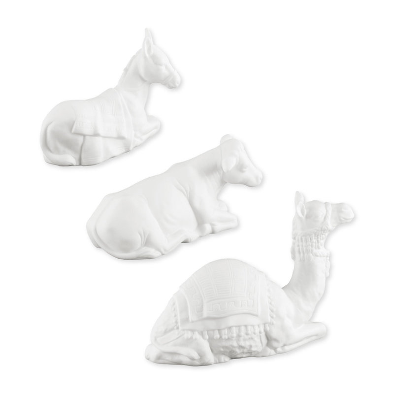 Ensemble de 3 figurines de crèche pour animaux de compagnie, ensemble de 3
