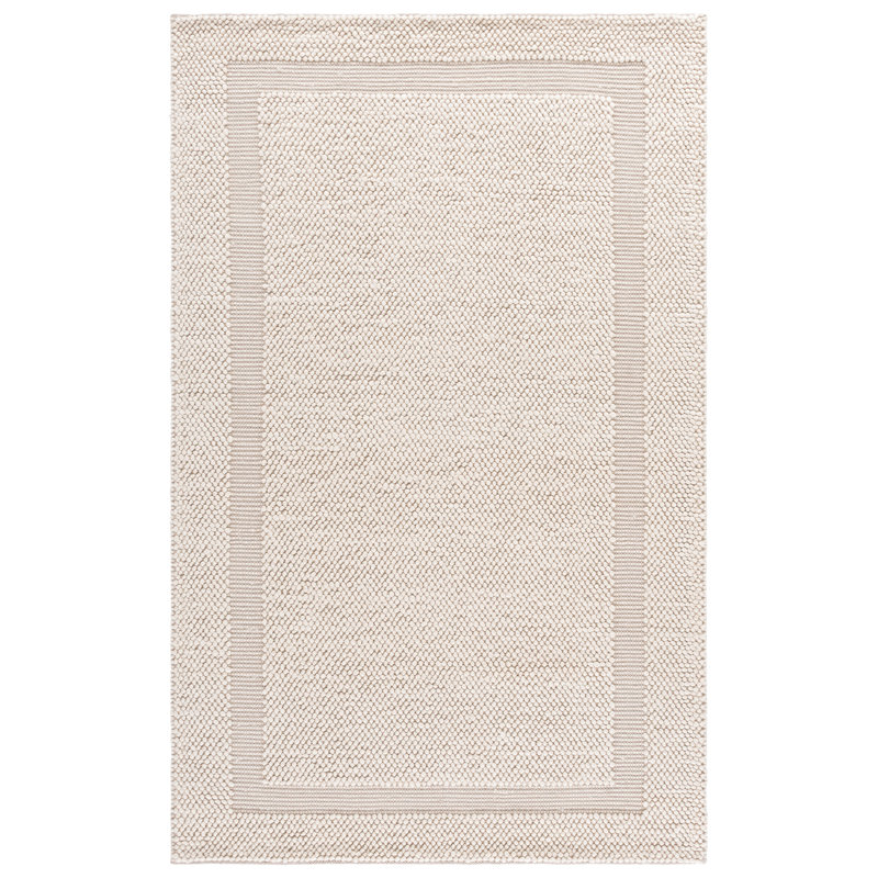 Natura Hand Woven Wool; Cotton; Recycled P.E.T Solid Color Indoor Rug, Rectangle 9' x 12'