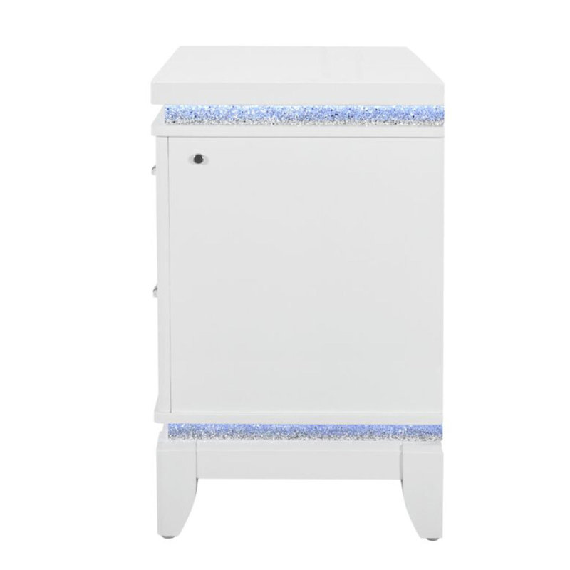 Table de chevet blanche ADALID