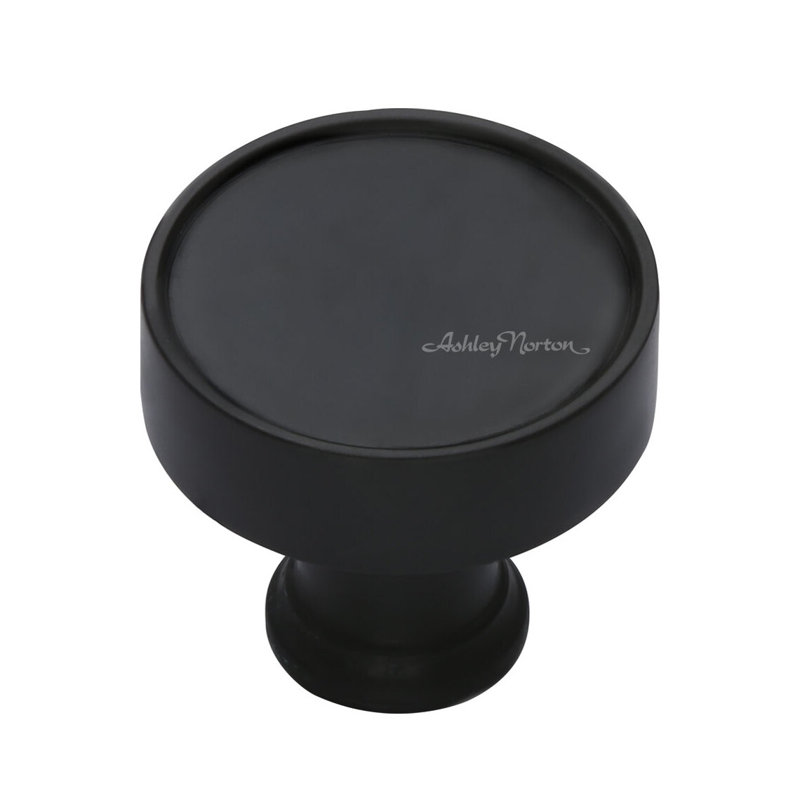 Lisbon Cabinet Knob, Flat Black