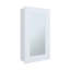 Armoire à pharmacie à miroir étroit H 25,7 "x l 15,7", une porte avec trois tablettes intérieures pour la salle de bain, blanc cuisine-1134075749