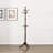 Dark Brown Finish Classic Coat Rack, Solid Wood With 10 Hooks, For Entryway And Home Organization-1262945149