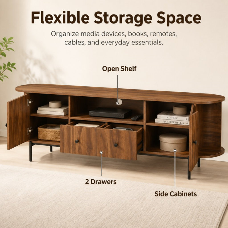 Meuble télé, Antique Brown