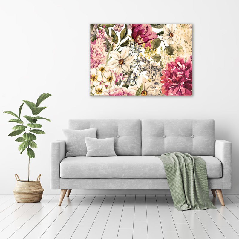Floral Pattern - Wrapped Canvas Print