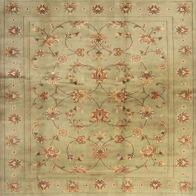 Tapis décoratif beige Contemporary, Carré 5 pi