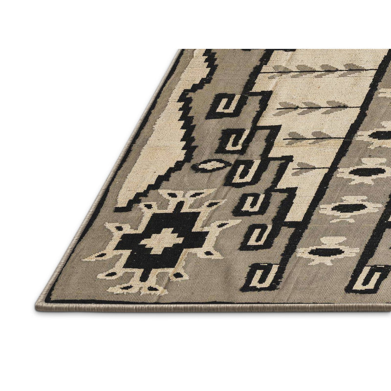 Tapis décoratif multicolore à motif abstrait, Rectangle 7 pi x 10 pi