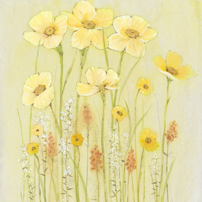 Soft Spring Floral I 1 Piece Wrapped Canvas Painting