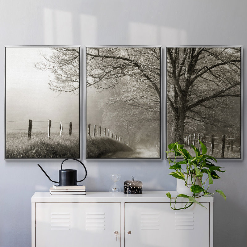 Trémie verte 3 pièces, 24" H x 48" W x 2" D, Encadrement argenté