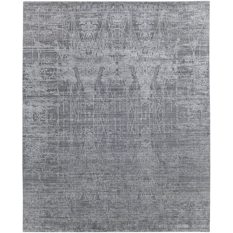Eastfield Abstract Area Rug in Gray, Rectangle 12' x 15'