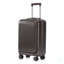 14 "/ 20" 2 pièces / ensemble dans un bagage à roulettes en ABS, avec serrure à combinaison et ouverture avant, étui à cosmétiques 14 "(brun)-130173821-130173823
