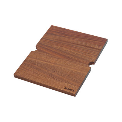 Planche à découper de remplacement en bois massif 13 x 16 pouces Ruvati pour éviers de poste de travail RVH8210 et RVQ5210
