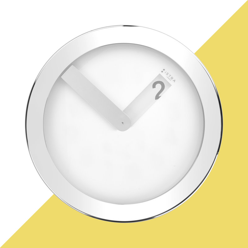Reedley Metal Wall Clock, White