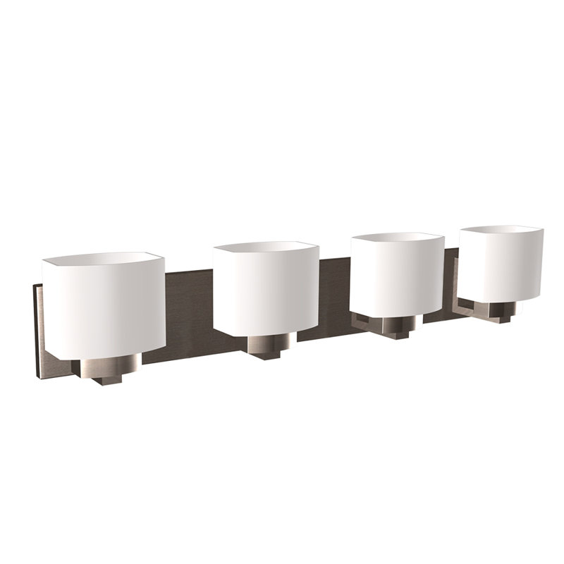 Éclairage pour meuble-lavabo à intensité variable Adelie, Nickel satiné, 5