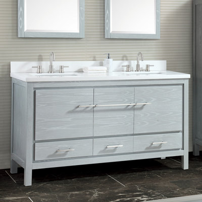 Ensemble de meuble-lavabo double 61 po Riley