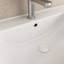Ensemble de meuble-lavabo simple mural 36 po vert avec lavabo intégré en céramique 36 po