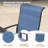 6-Person Patio Dining Set with 50" Round Dining Table and Padded PVC-coated polyester Swivel Chairs-166004979