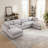 Zantos 6-Piece Upholstered Sectional with Ottomans-1694932477