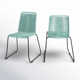 Camberlynn Powder Coated Steel Outdoor Stacking Dining Side Chair