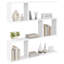  Wall Shelf with Shelf with Storage Engineered Wood Solution Home Indoor