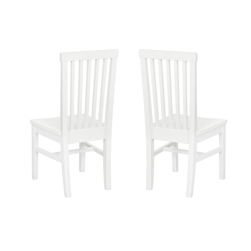 Percival 18.25'' H Solid Wood Side Chair, White