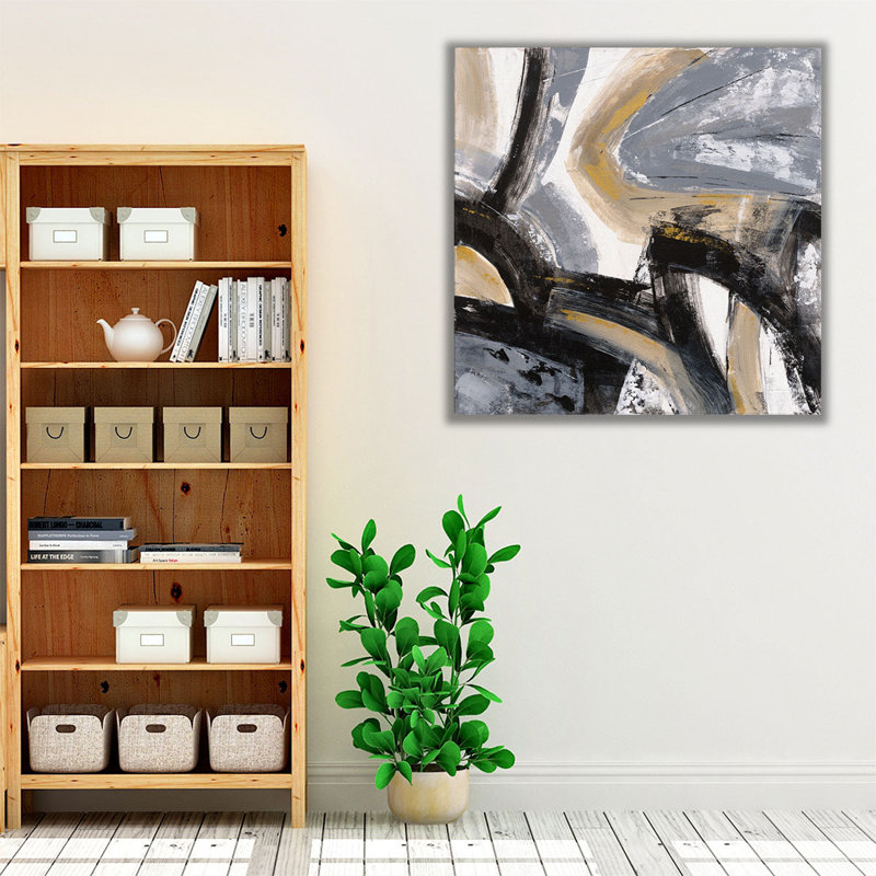 Urban Graffiti I - reproduction d'art sur toile, H 12 po x l 12 po