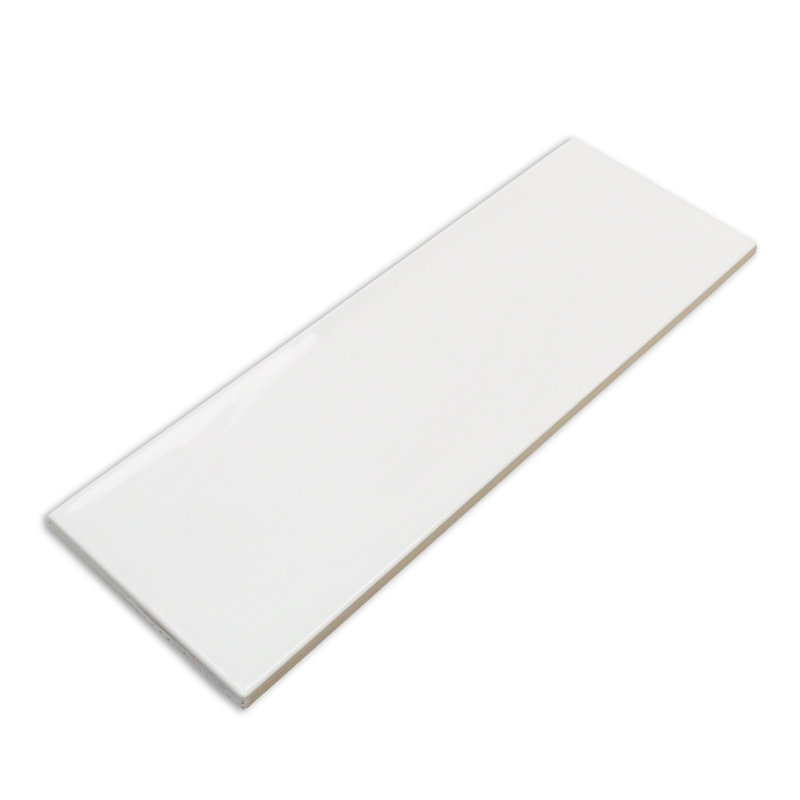 Carrelage mural en céramique 4 "x 12" Pacific (10,76 pieds carrés / caisse), blanc