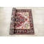 Tapis traditionnel rouge à motif géométrique 3x5