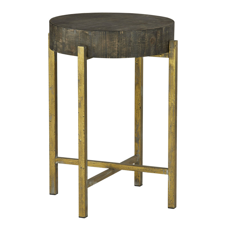 Table de bout en bois Collin, Brun