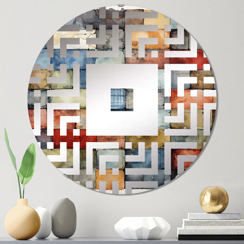 Wolsey - Miroir mural carré, 23,6 po x 23,6 po