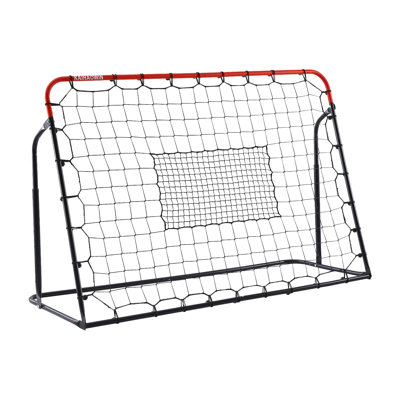 KAIHAOWIN Soccer Rebounder Net 6x4 FT Steel Frame Adjustable Angle Bounce Back Net for Backyard Training Practice
