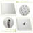 Ceiling Mount Shower System In Brushed Nickel - 12" Square Waterfall Tub Spout 3 Function, Rainfall & Handheld Valve Easy Installation And Cleanliness Featurette Disinfection-124583848