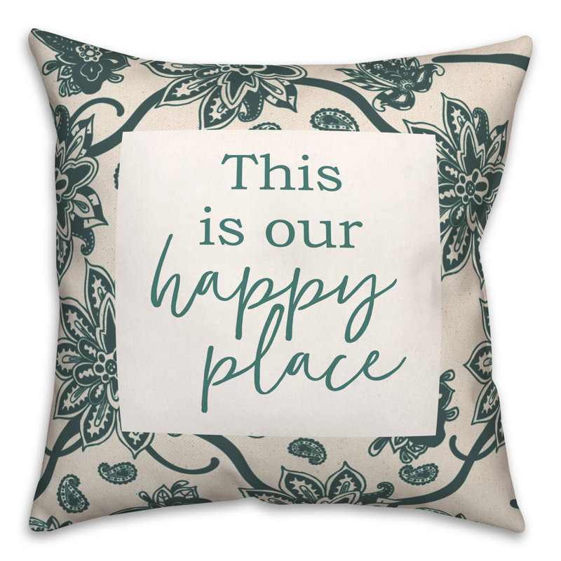 Floral Outdoor Throw Pillow