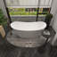 Baignoire en acrylique 67,7 po x 30,3 po J13
