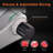 WeChef 10''Commercial Meat Slicer 240W Electric Deli Slicer Cheese Food Cutter Stainless Steel Blade For Shop Restaurant Home Use 0-12mm Adjustable Slicing Thickness
