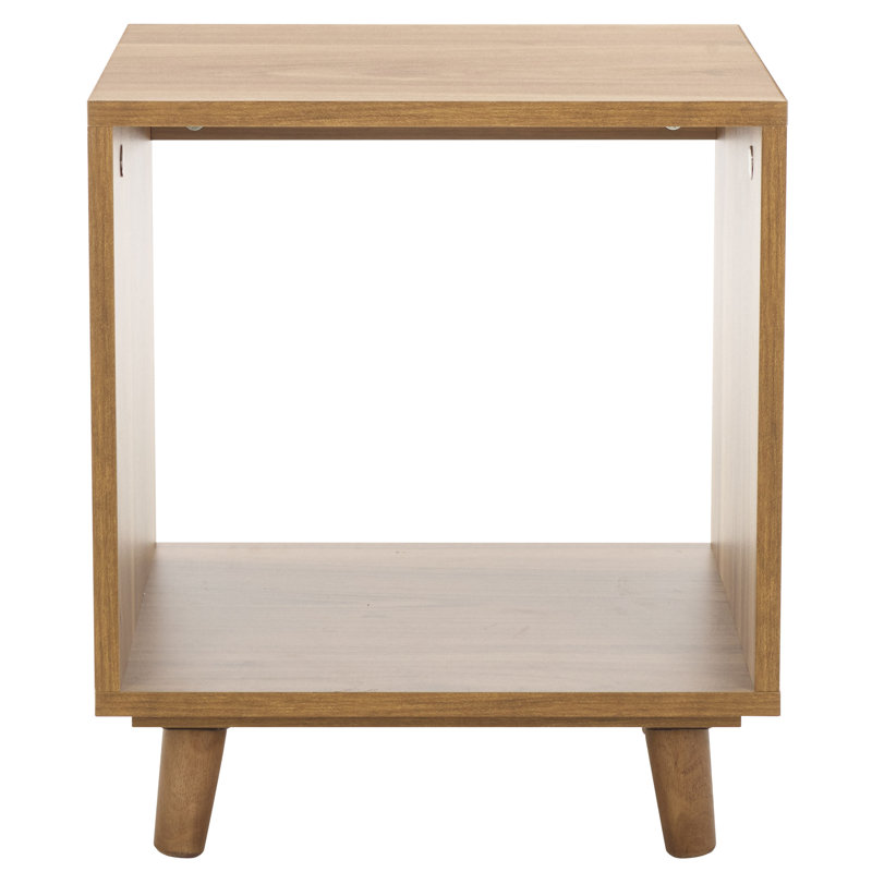 Neva Open Shelf Accent Table, Brown