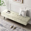 Banc rembourré 39,4 po Velours côtelé-1170711485