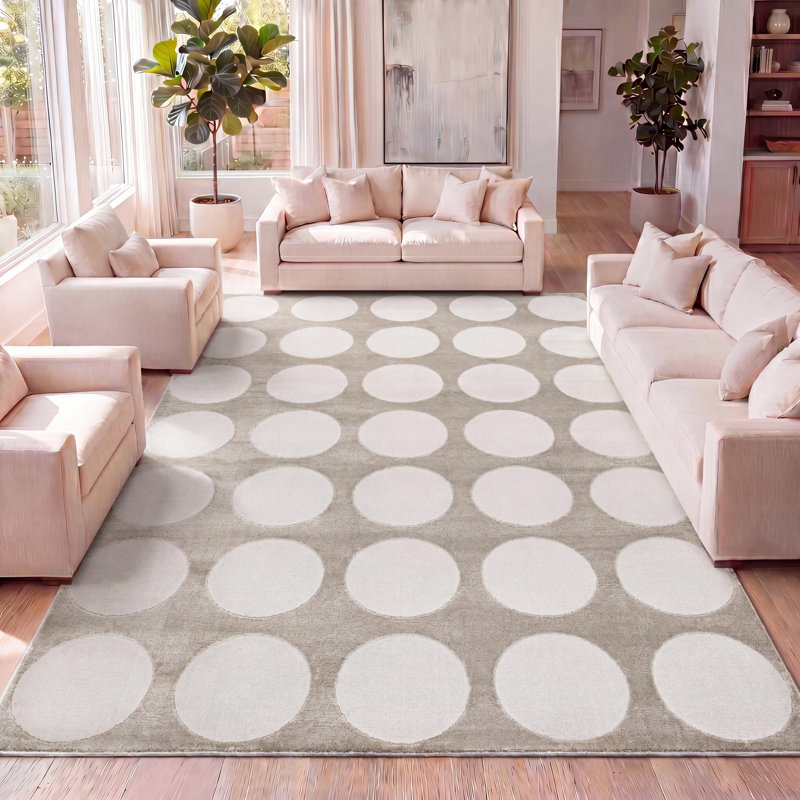 Tapis beige / crème Edden, Rectangle 5 pi 3 po x 7 pi 7 po