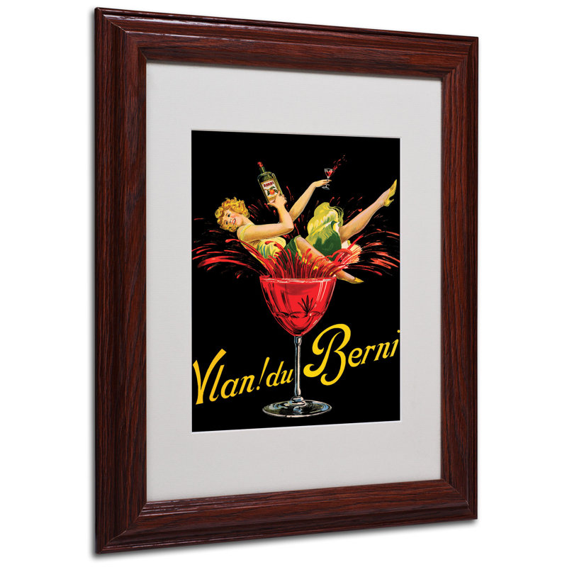 « vlan du berni », reproduction sur toile encadrée, H 14 po x l 11 po x P 0,5 po, Brun - Biseautée