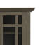 Vitrine moyenne en bois massif de 39 po Bedford avec portes en verre et tablettes réglables Bedford-272956766